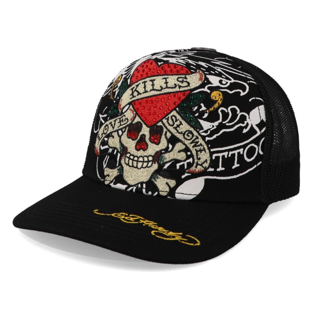 Gorra Ed Hardy Rhinestone Lks Skull