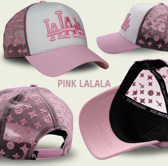 GORRA RUDE AWAKENINGS LALALA PINK MONOGRAM