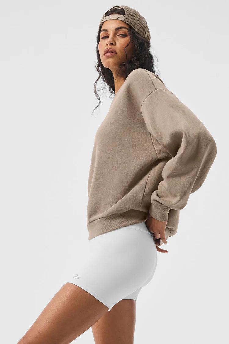 ACCOLADE CREW NECK PULLOVER - GRAVEL
