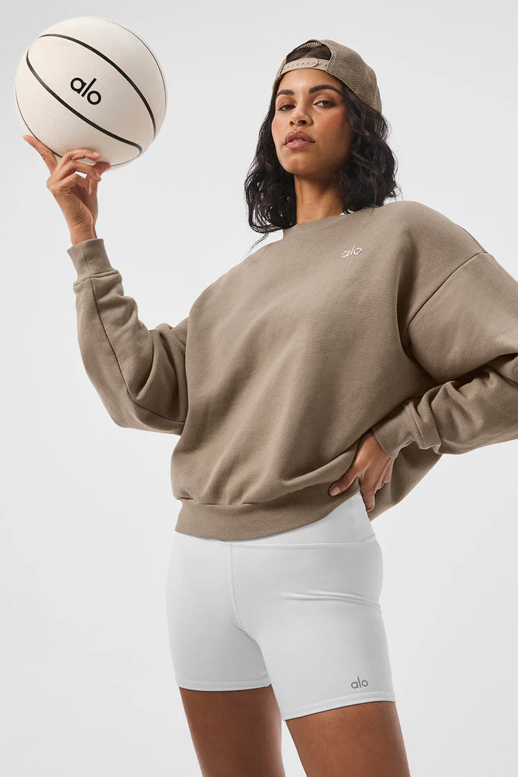 ACCOLADE CREW NECK PULLOVER - GRAVEL