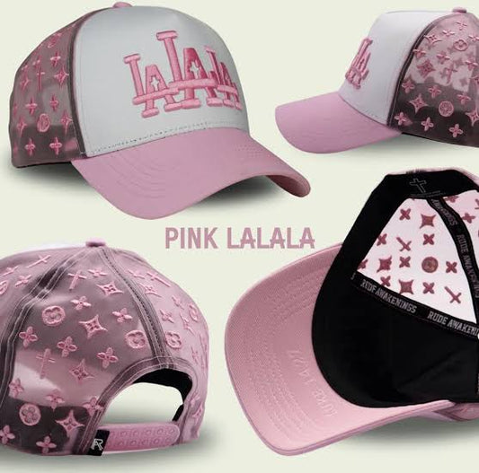 GORRA RUDE AWAKENINGS LALALA PINK MONOGRAM