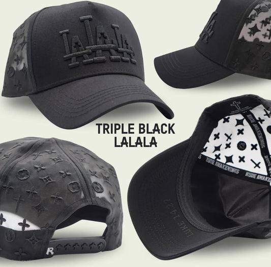 GORRA RUDE AWAKENINGS LALALA TRIPLE BLACK
